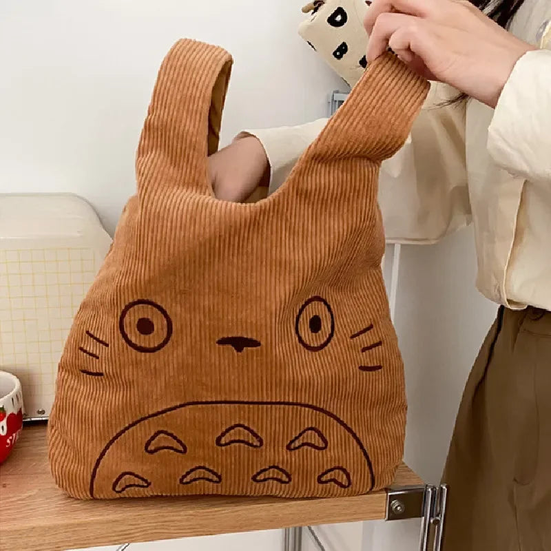 Women's Corduroy Shoulder Bag | Trendy Large Capacity Purse