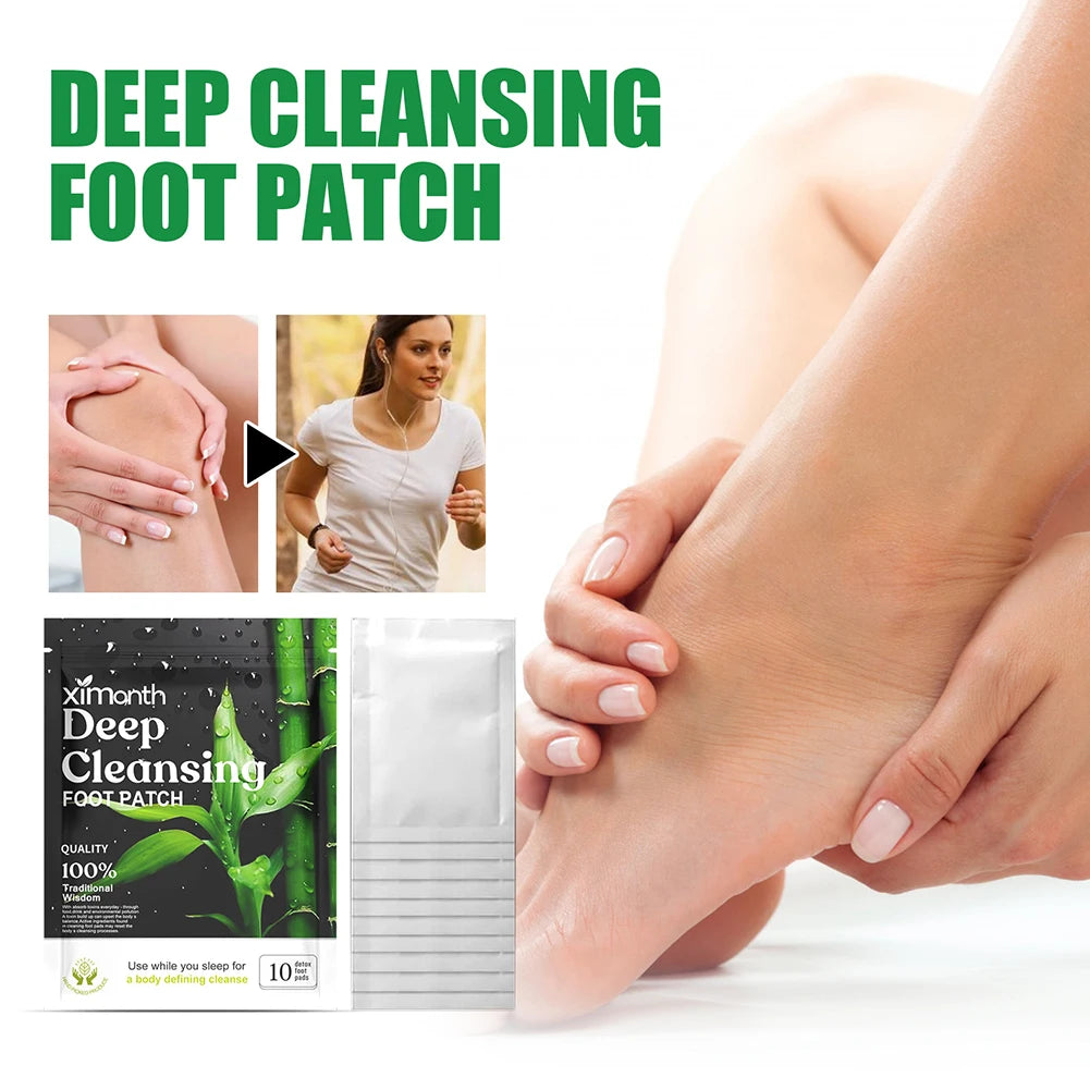 Natural Detox Foot Patches for Stress Relief & Deep Sleep