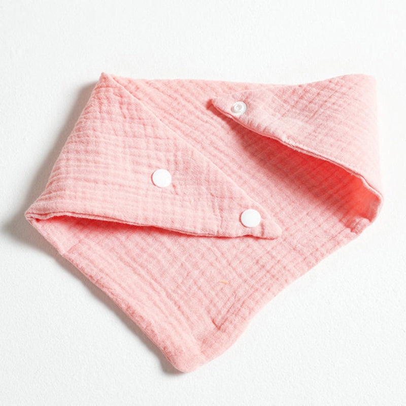 5 Pcs Baby Feeding Drool Bibs | Soft Cotton Bandana Bibs