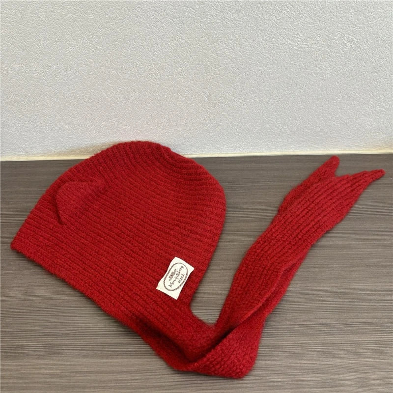 Women's Knitted Balaclava Hat | Warm Autumn Winter Scarf Beanie