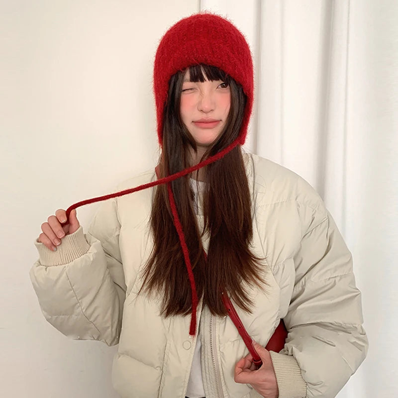 Winter Knitted Earmuff Hat | Casual Fashion Protection & Warmth
