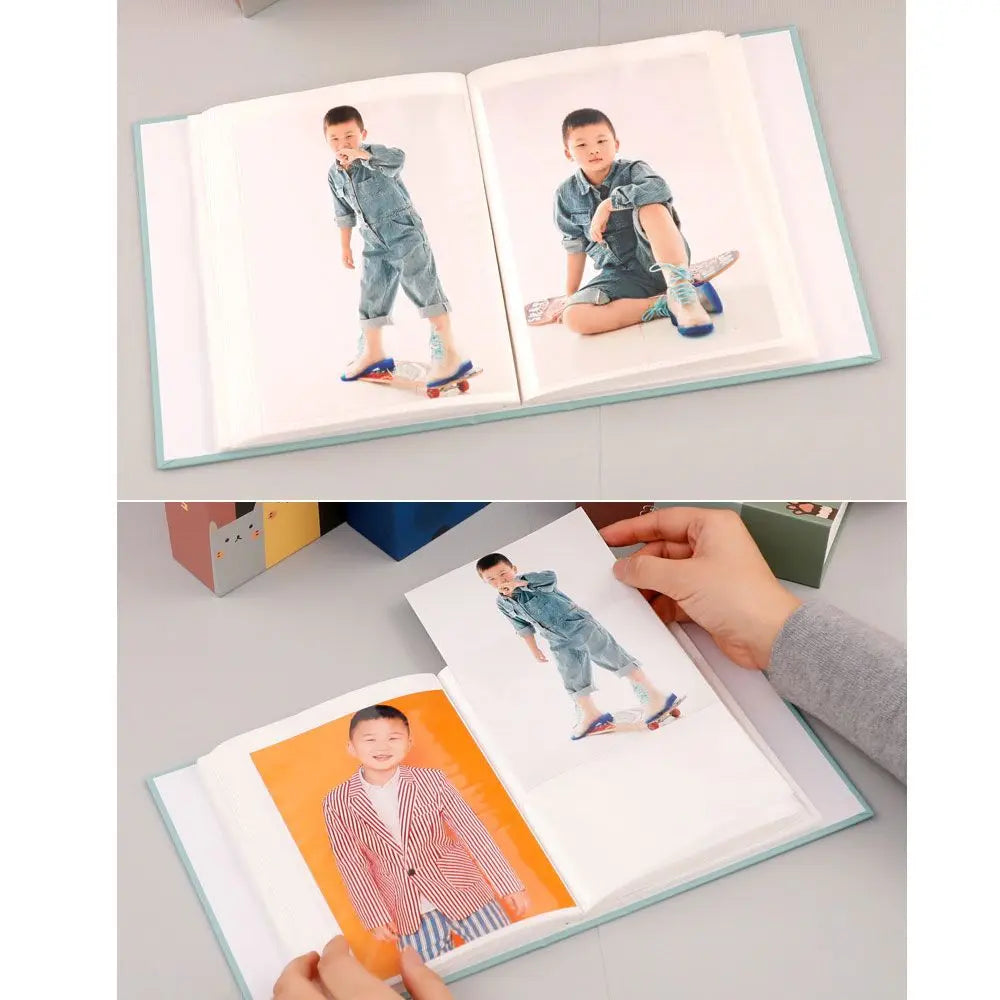 Cute Cartoon 4R Photo Album | 100 Photos Multicolor Collection