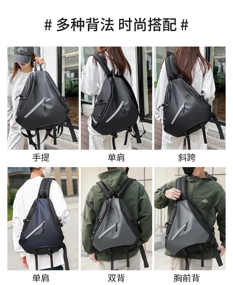 Men's Waterproof Large Capacity Crossbody Chest Bag | Fashionable & Functional