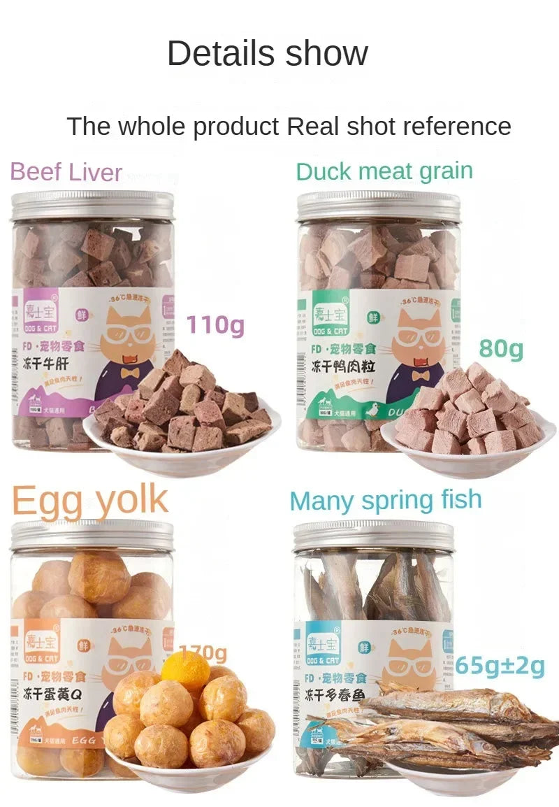 Freeze-Dried Pet Snacks | Premium Chicken, Duck & Beef Treats