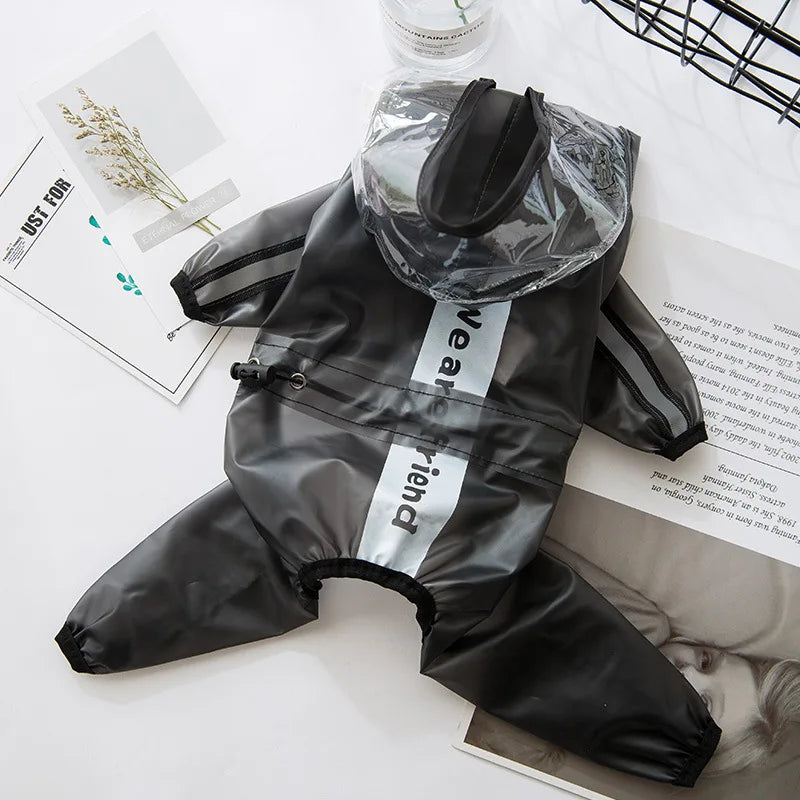 Waterproof Dog Raincoat | Windproof Hooded Poncho for Pets