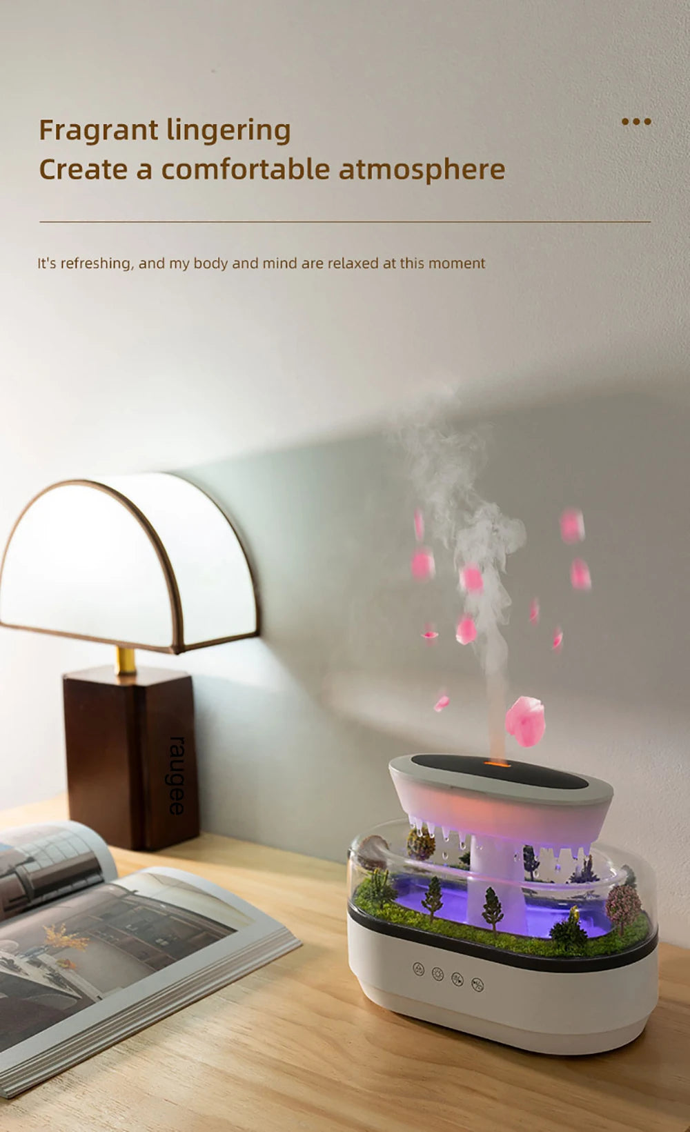 Essential Oils Humidifier and Aromatherapy Diffuser with Music