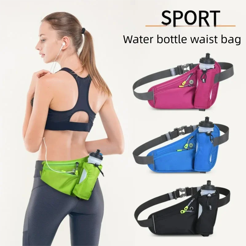 Waterproof Running Waist Bag with Water Bottle Holder for Outdoor