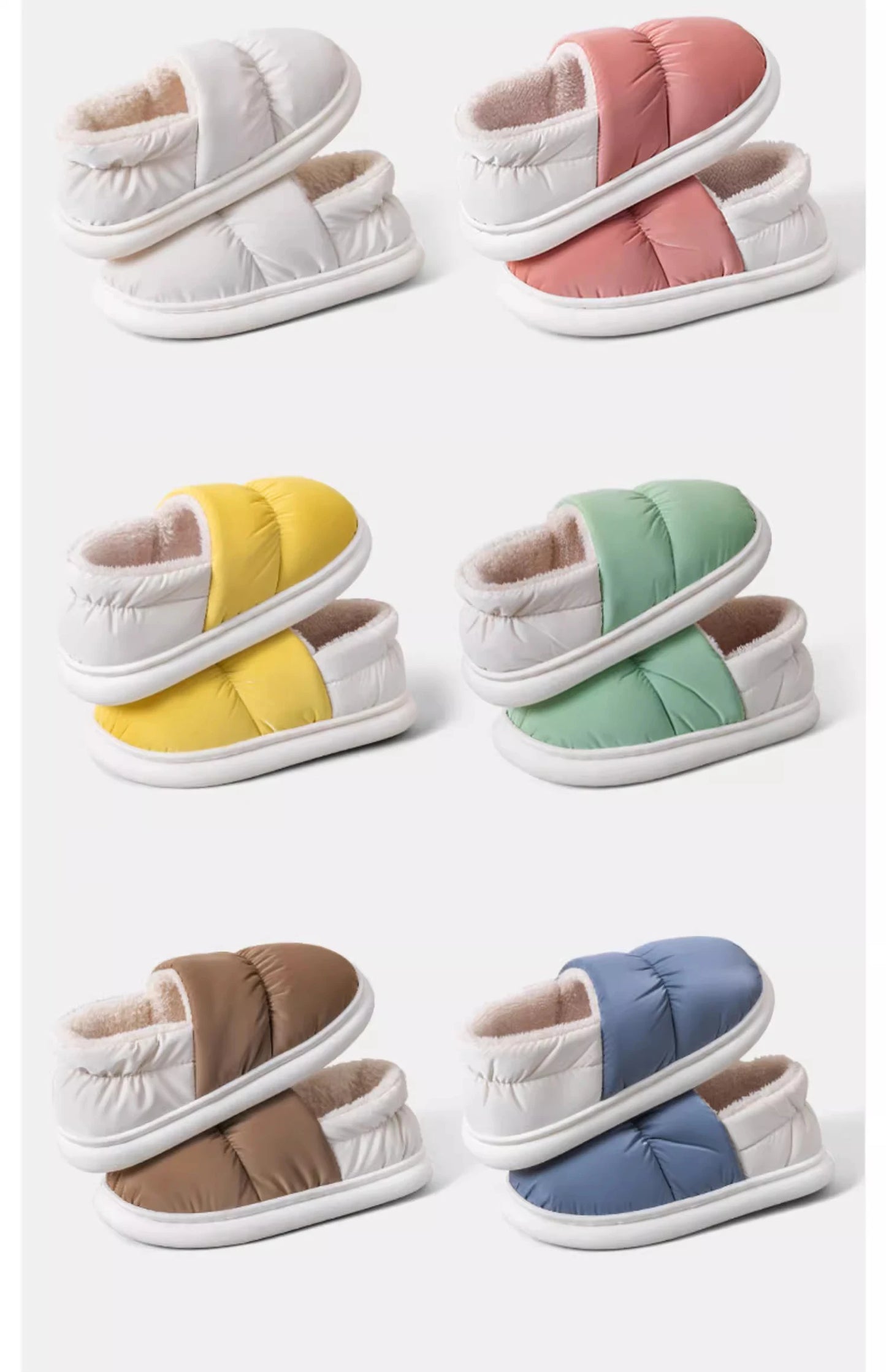 Women's Cotton Patchwork Slippers | Warm Anti-Slip Indoor Shoes