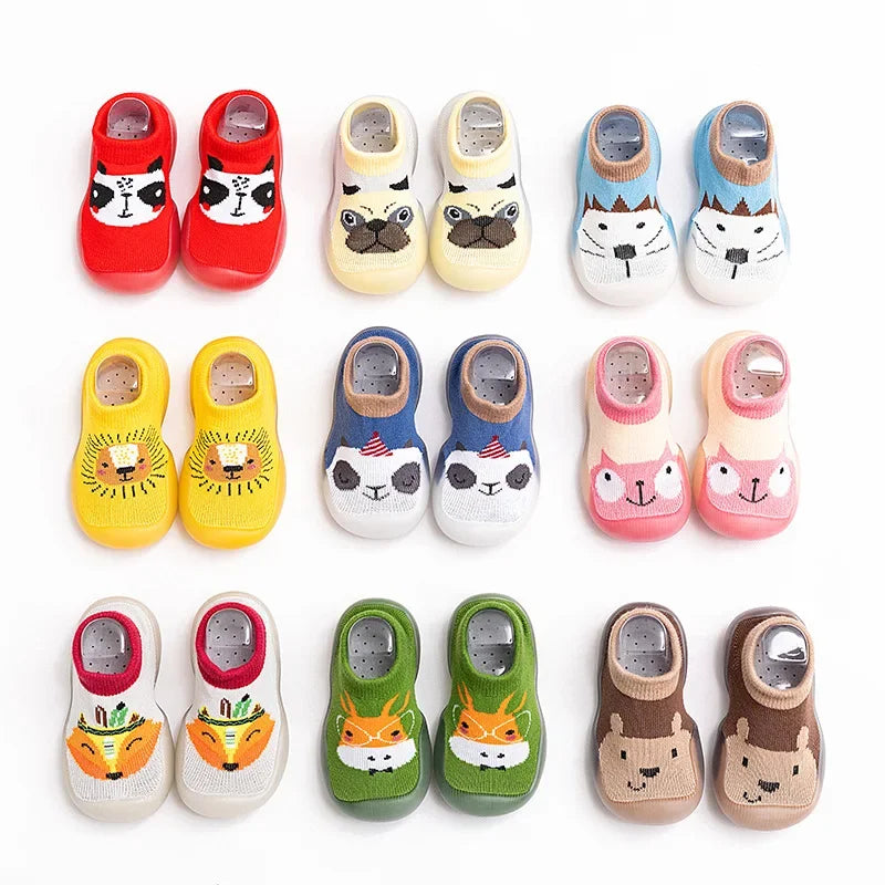 Kids Sock Shoes | Breathable Non-Slip Animal Print Toddler Shoes