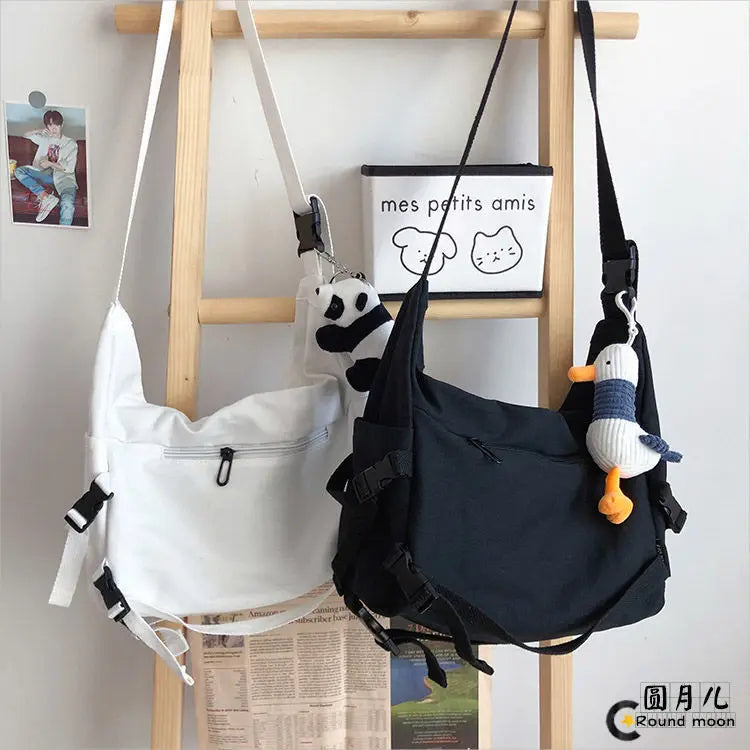 Stylish Canvas Messenger Bag | Versatile & Spacious Travel Companion