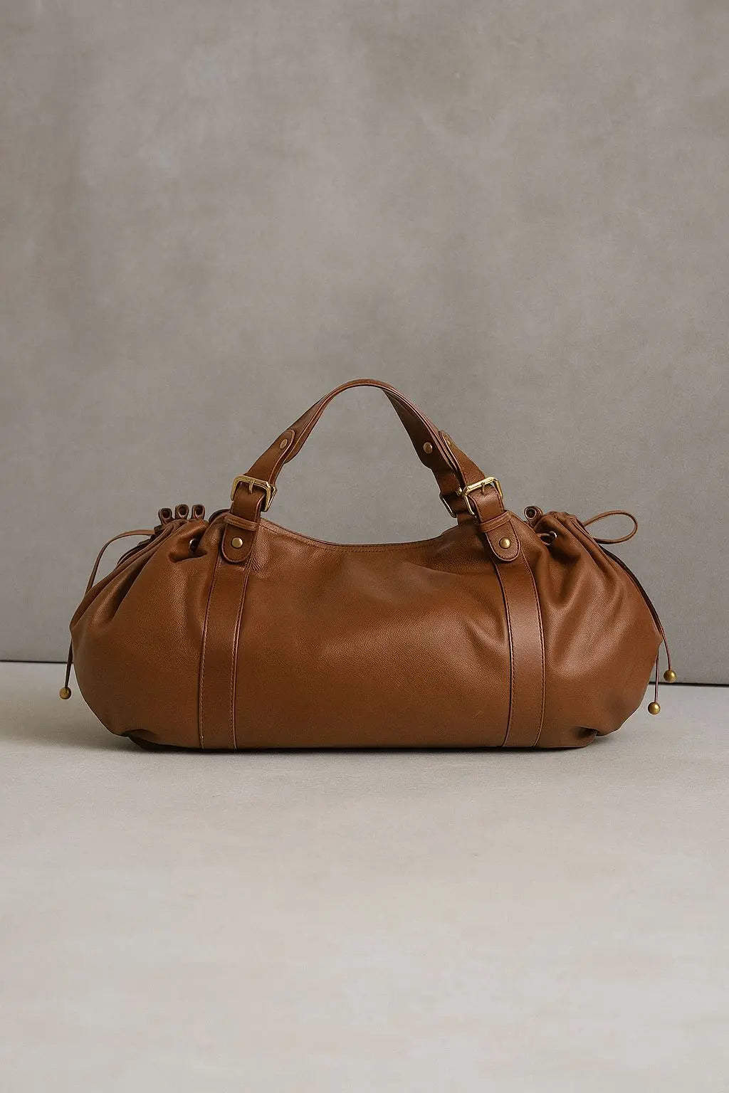 Bolso Tote Vintage de Cuero Lavado para Mujer | Elegante y de Gran Capacidad