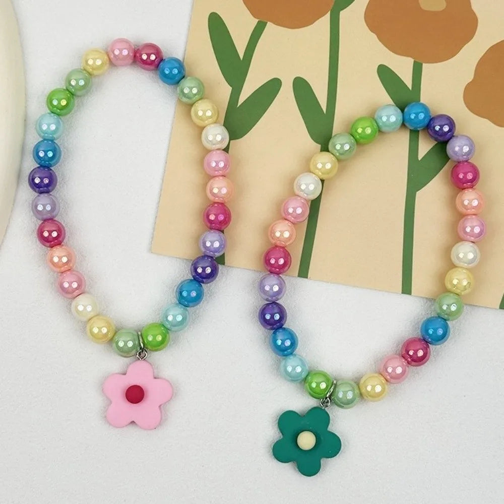 Adjustable Beaded Cat Flower Pendant Neck Chain | Pet Jewelry