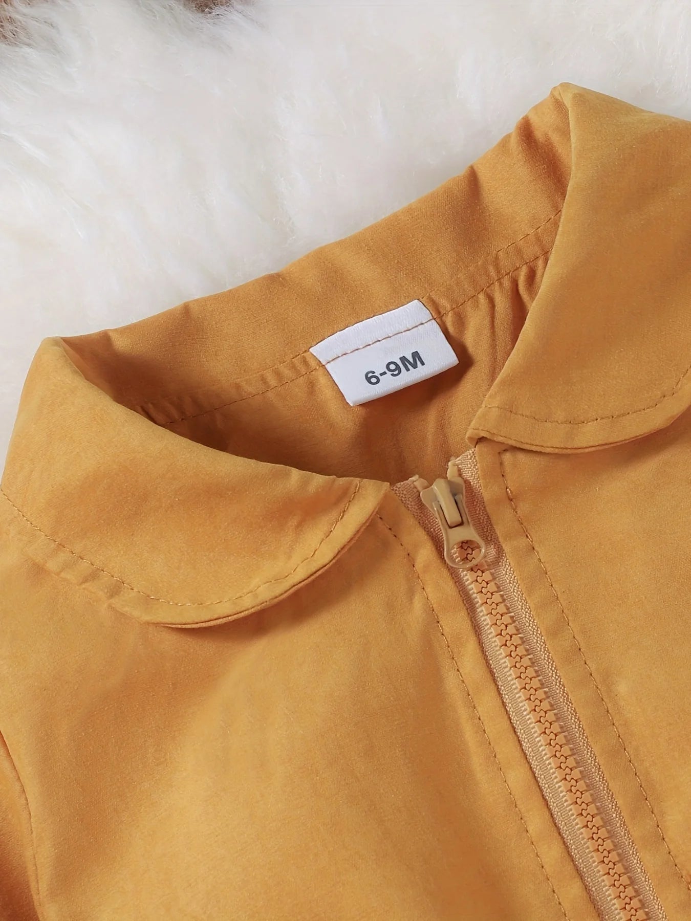Infant Girls' Ruffled Zipper Jacket | Stylish Outerwear for Kids