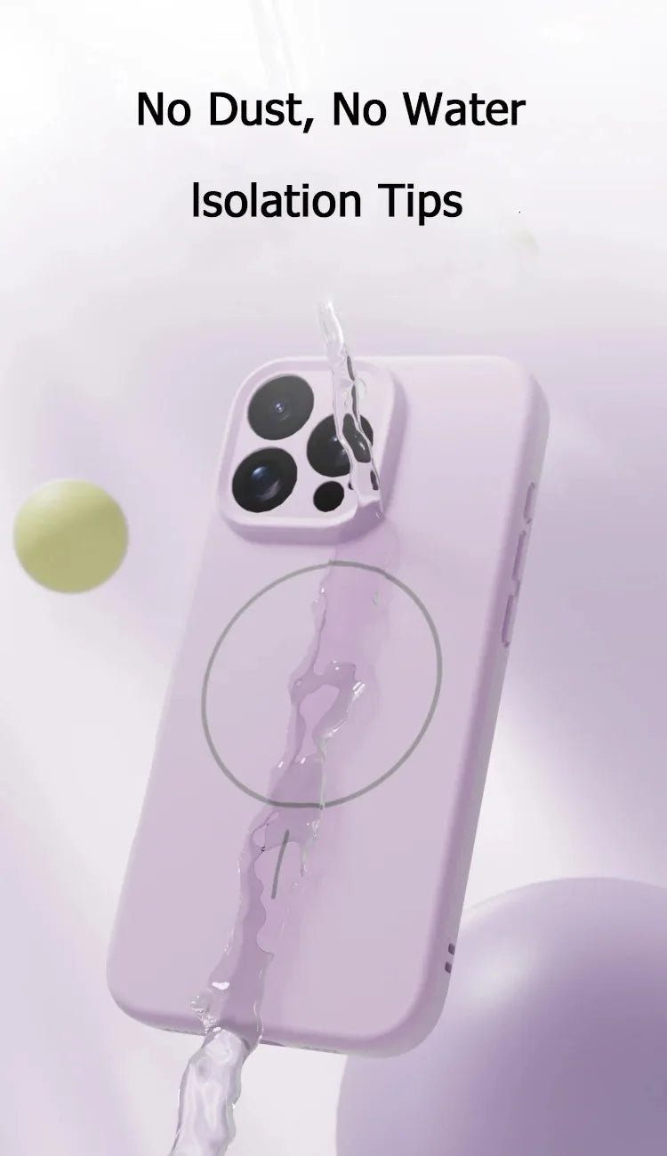 Magnetic Luxury Wireless Charger Case for iPhone | Soft Silicone