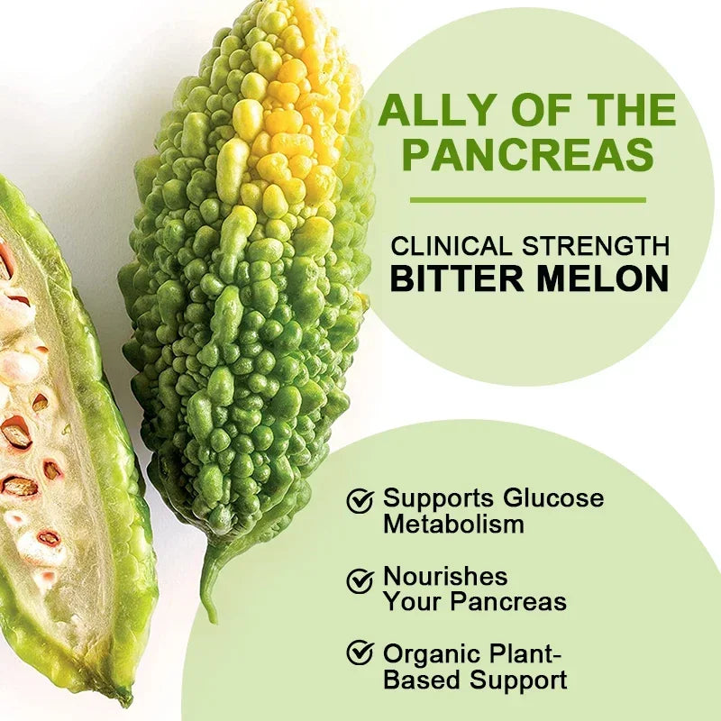 Natural Bitter Melon Extract Capsules - Support Blood Sugar & Weight Loss