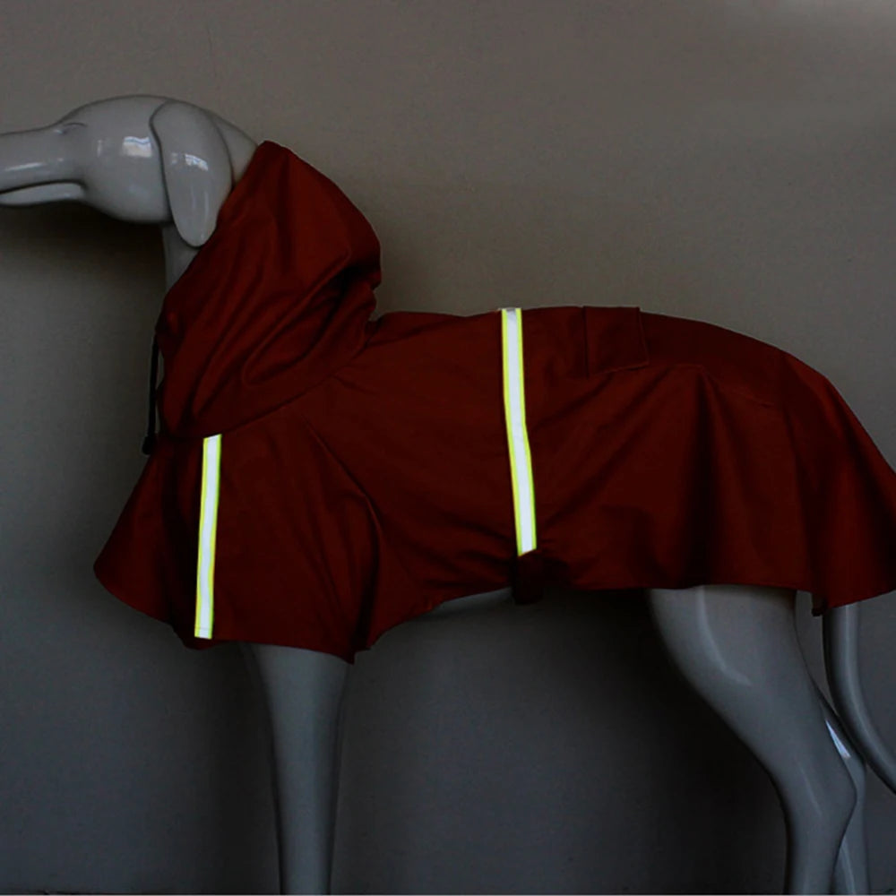 Large Dog Raincoat | Waterproof Reflective Cloak for Pets