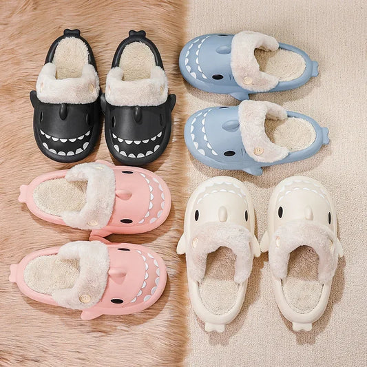 Pantuflas de tiburón unisex | Zapatillas cómodas para casa