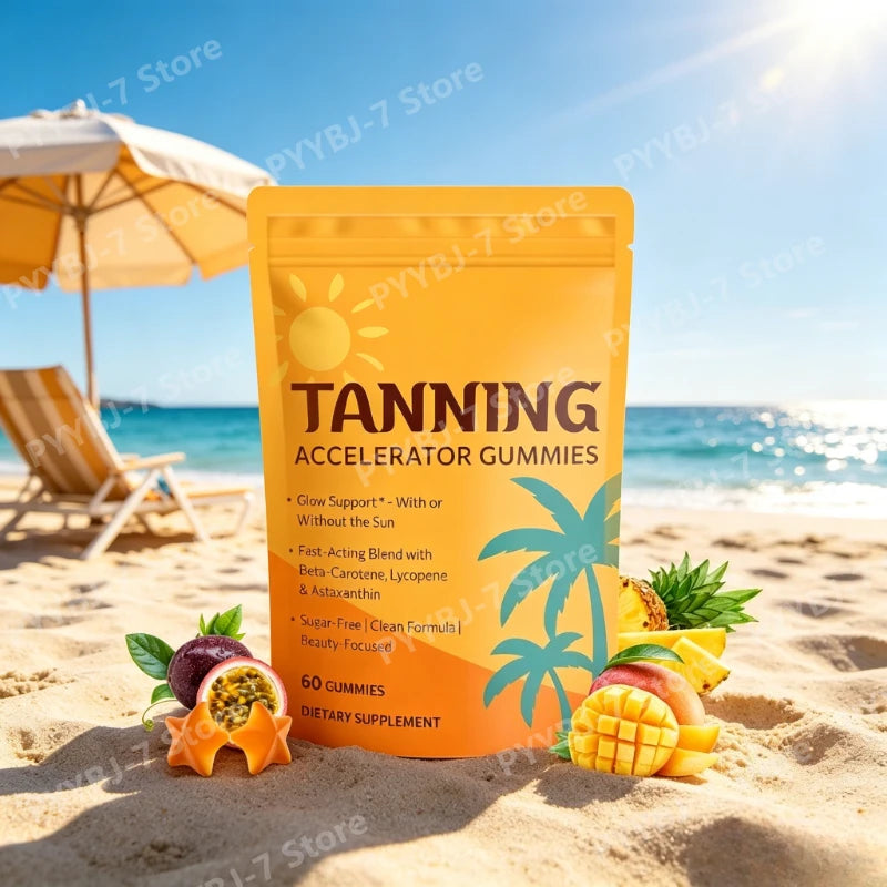 Sunless Tanning Gummies with Astaxanthin & Vitamins | Dewy Glow