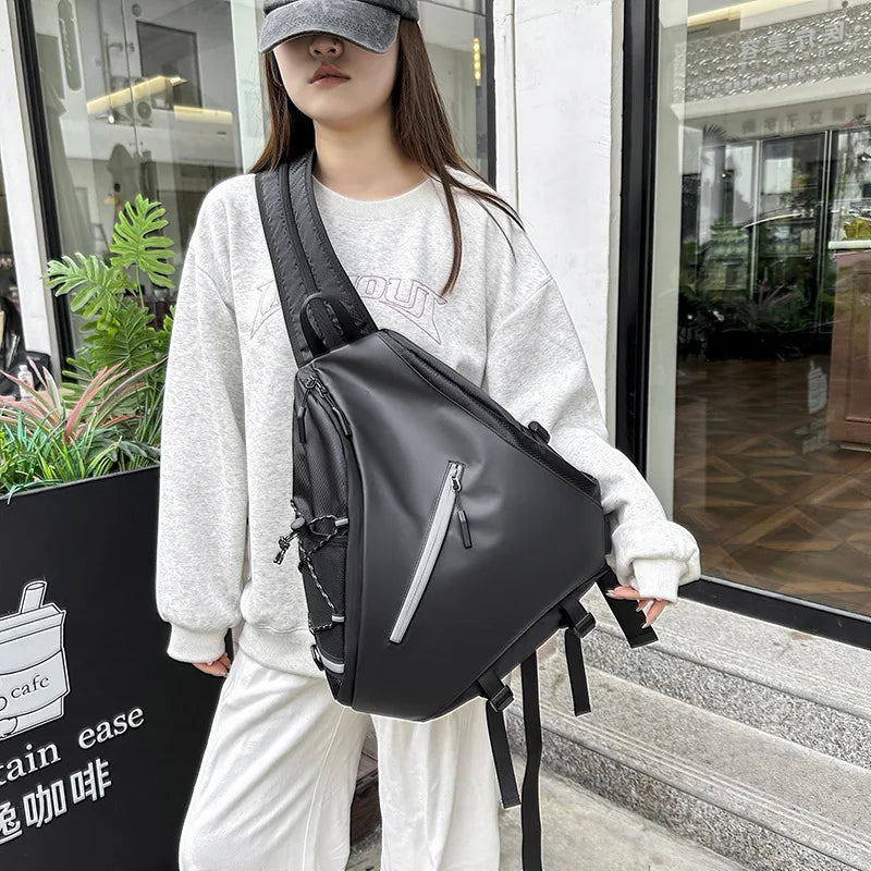 Men's Waterproof Large Capacity Crossbody Chest Bag | Fashionable & Functional