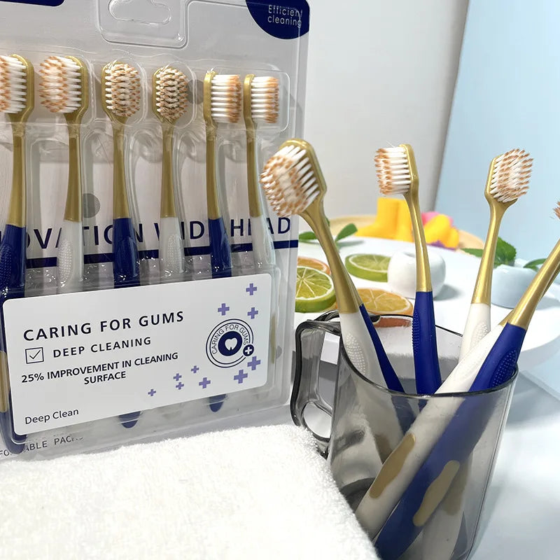 Soft Hair Toothbrush for Adults | Gentle Gum Protection