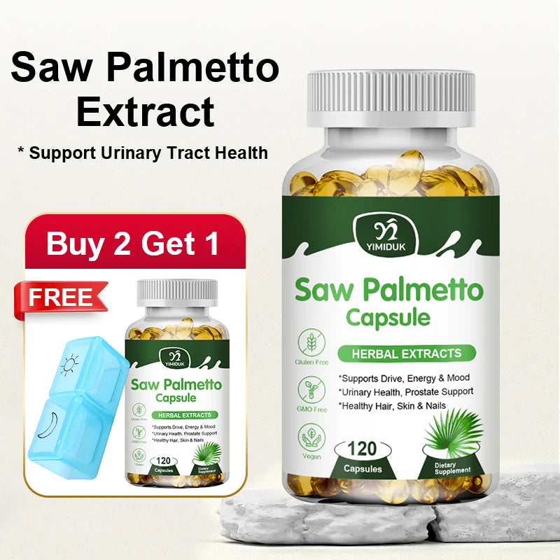 Saw Palmetto Supplement for Prostate Health & Hair Growth