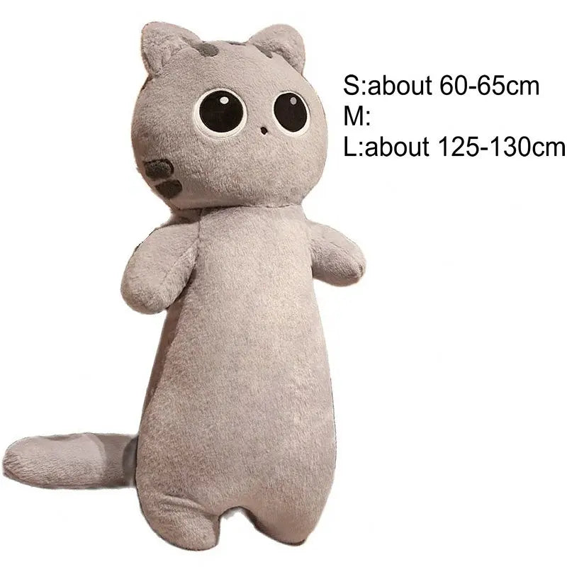 Lifelike Siamese Cat Plush Toy | Hug Cushion for Kids & Home Decor
