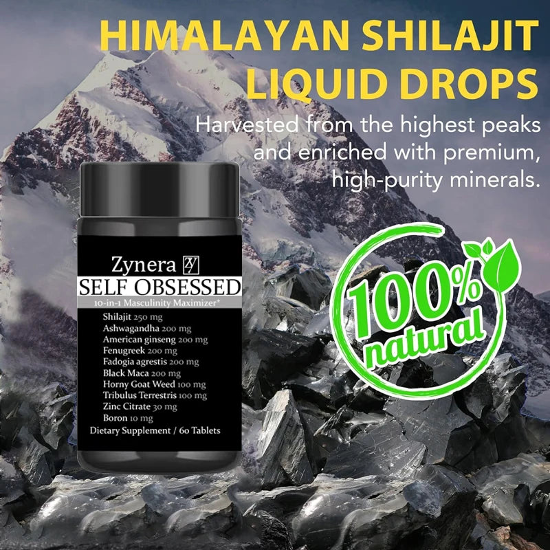 Organic Pure Shilajit Supplement | Boost Energy & Stamina