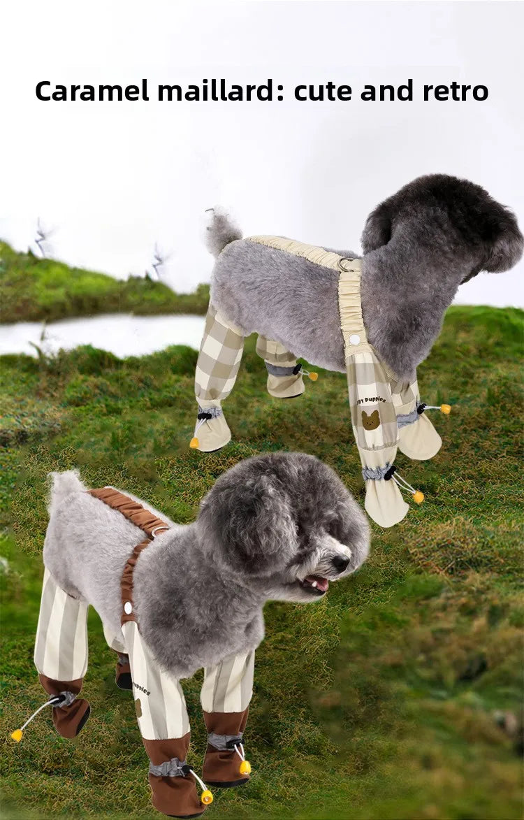 Reflective Anti-Slip Dog Jumpsuit | Dustproof Pet Pants