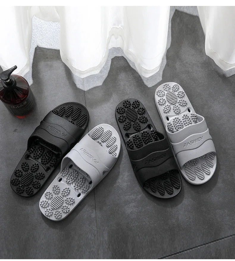 Women & Men Massage Slippers | Soft Non-Slip Indoor Slides