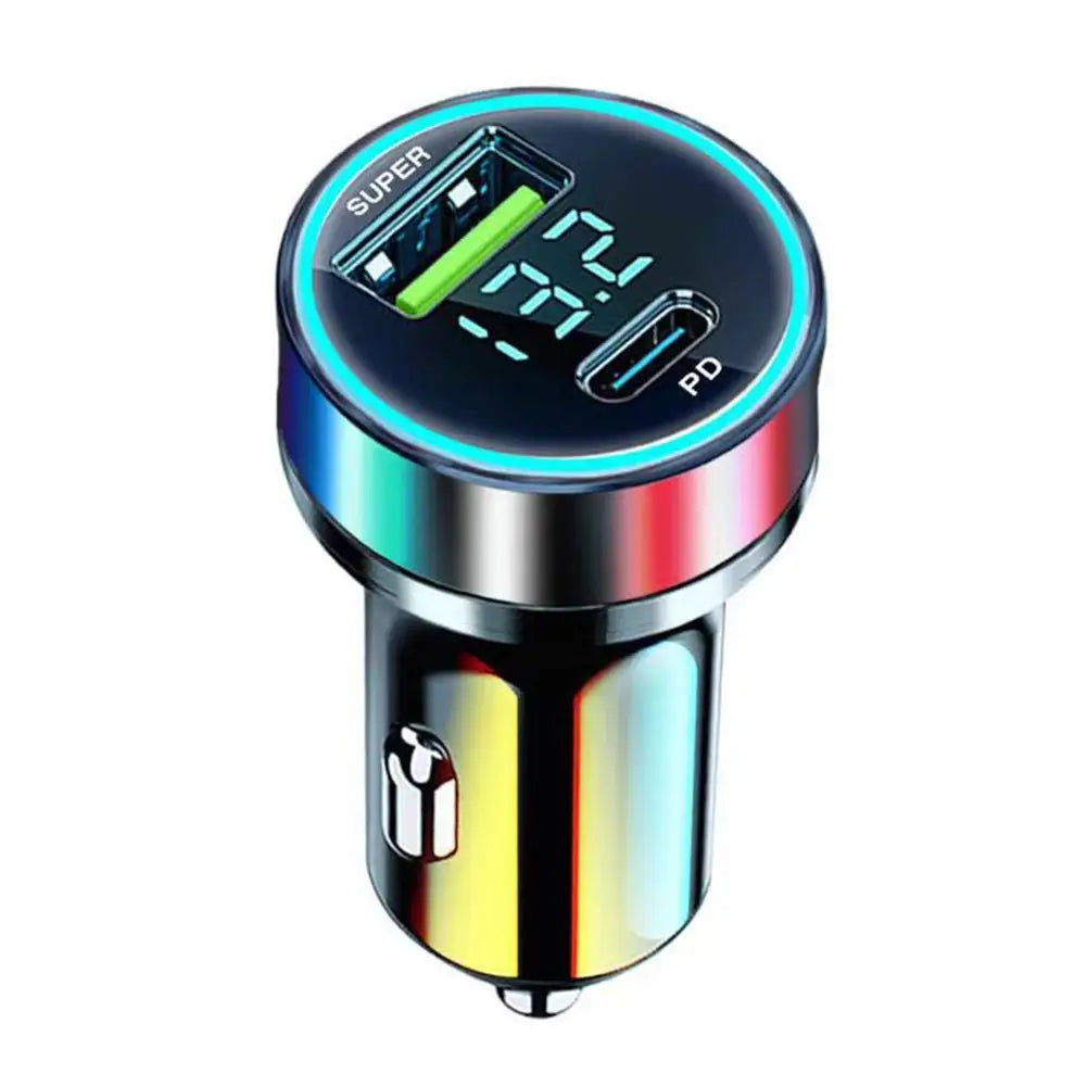 20W Super Fast Car Charger | Dual USB Type-C Adapter for All Devices