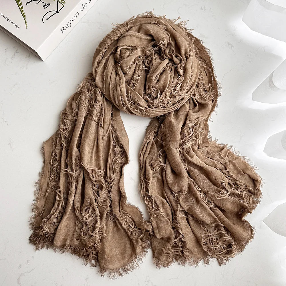 Unisex Steampunk Hip Hop Cotton Linen Scarf | Versatile Fashion Shawl