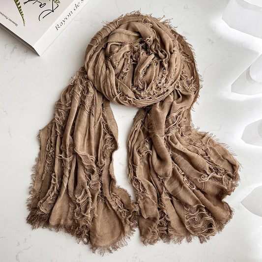 Unisex Steampunk Hip Hop Cotton Linen Scarf | Versatile Fashion Shawl