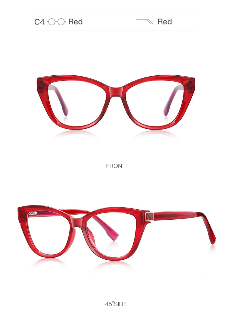 Stylish Cat's Eye Women's Anti-Blue Light Reading Glasses