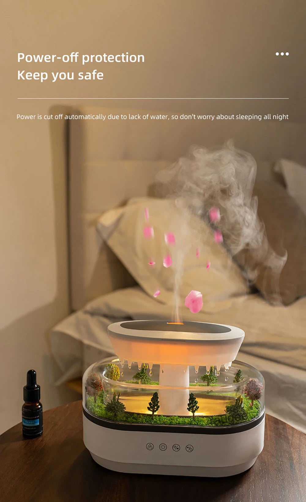Essential Oils Humidifier and Aromatherapy Diffuser with Music