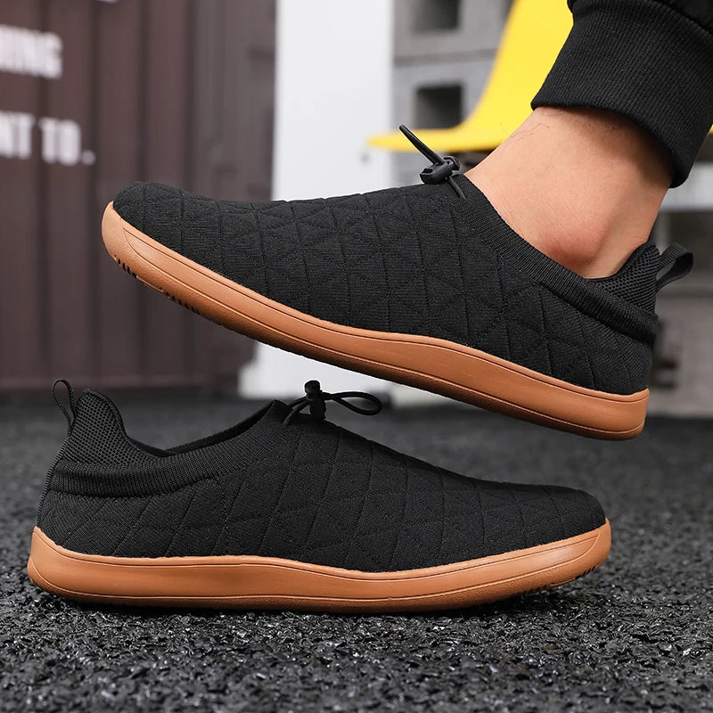 Minimalist Grey Sports Shoes for Daily Comfort | Unisex Slip-In