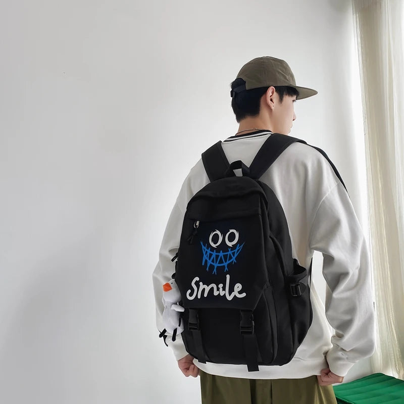 Kawaii Large Capacity Pocket Front Backpack | Stylish School Bag