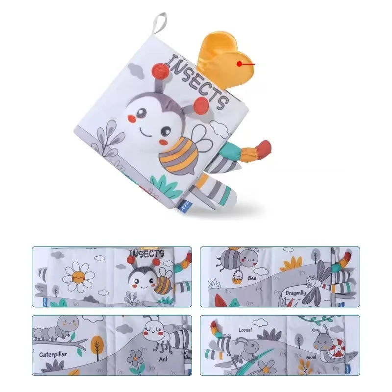 Soft Baby Cloth Animal Book | Engaging Sensory Learning Toy