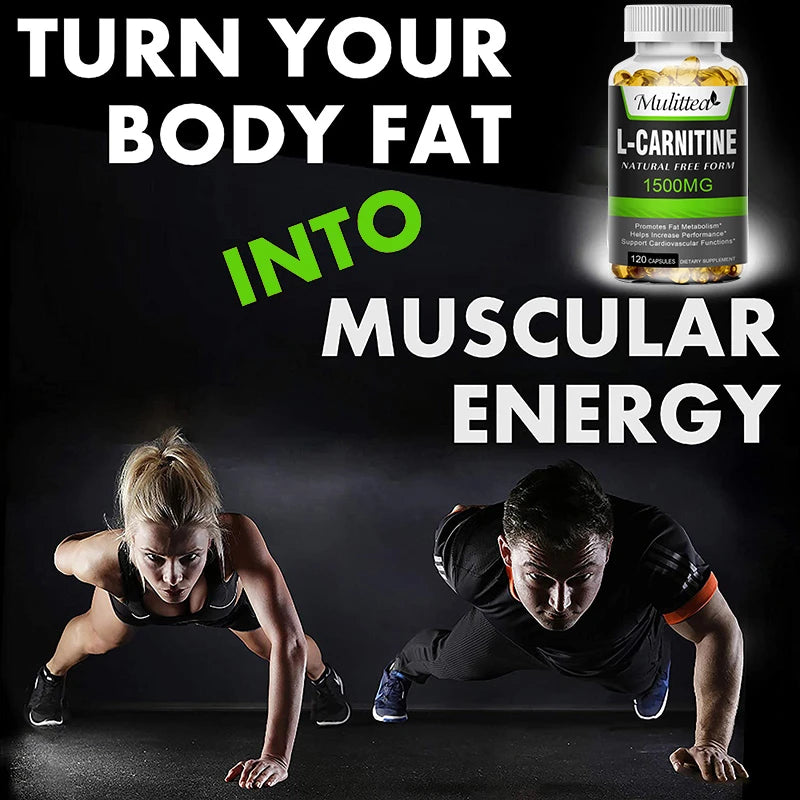 L-Carnitine Capsules for Fat Burning & Enhanced Focus