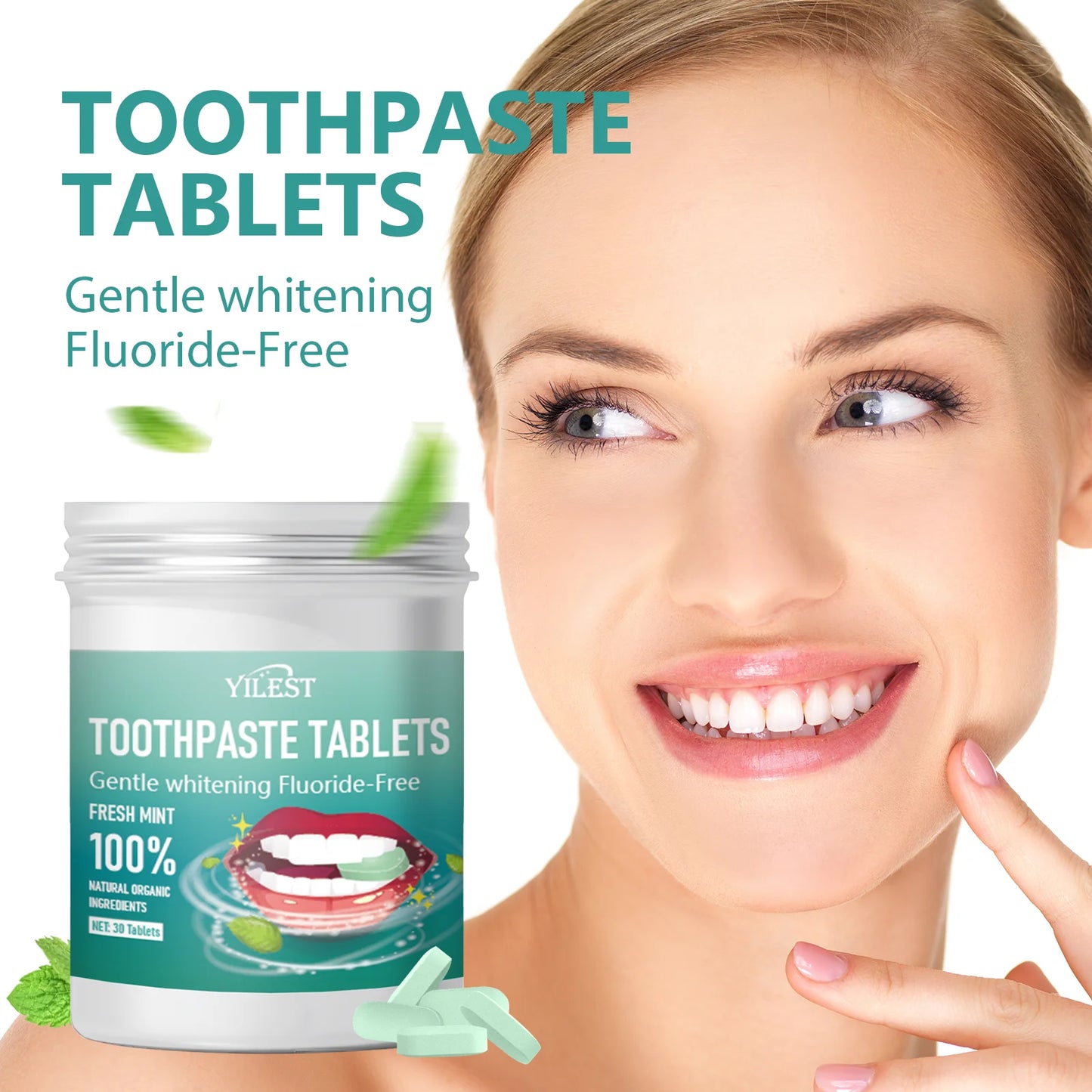 Mint Flavor Toothpaste Tablets | Fresh Breath & Oral Hygiene
