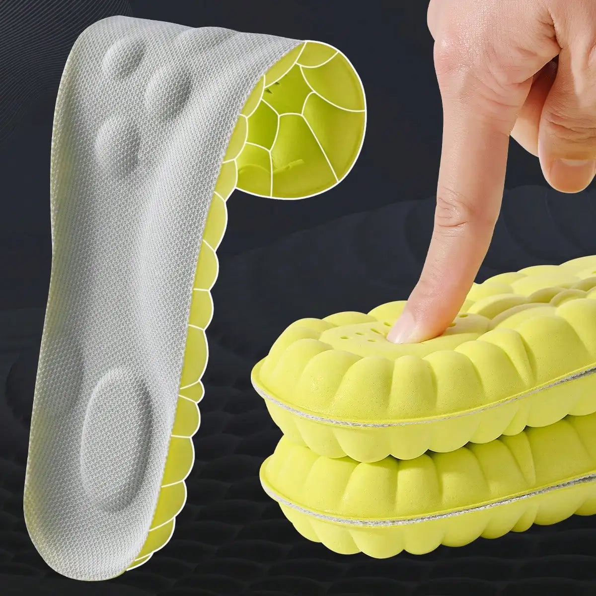 Plantillas deportivas de látex de alta elasticidad | Almohadillas transpirables con soporte de arco
