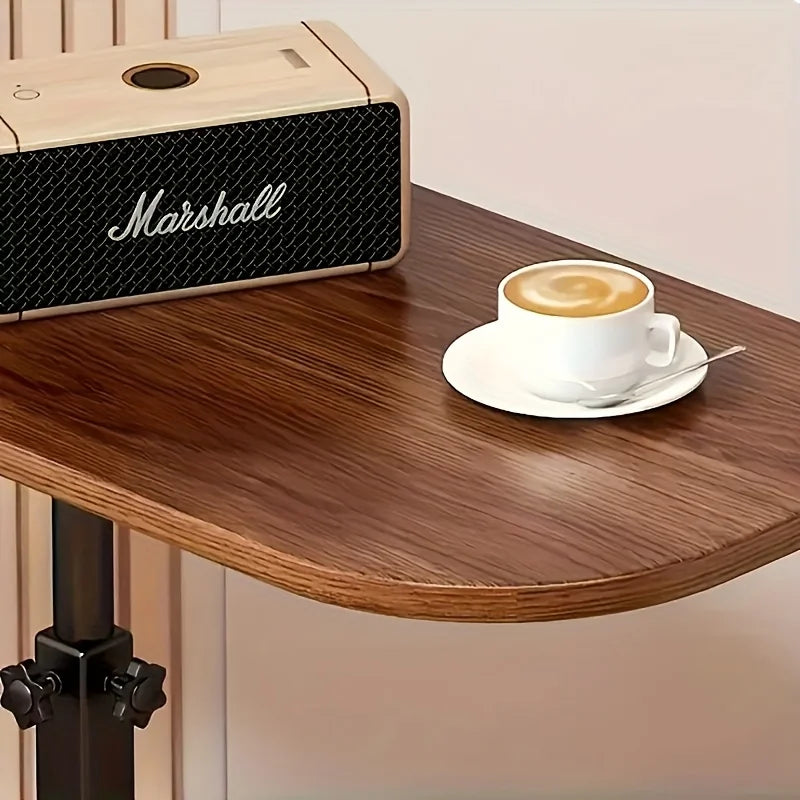 Mesa auxiliar de sofá portátil de altura regulable | Diseño de madera versátil