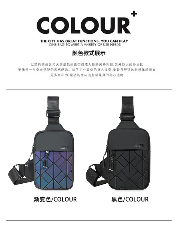 Stylish Crossbody Small Bag | Fashionable Rhombus Grid Design