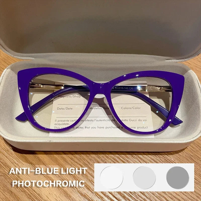 Fashion Cat Eye Blue Light Reading Glasses for Women