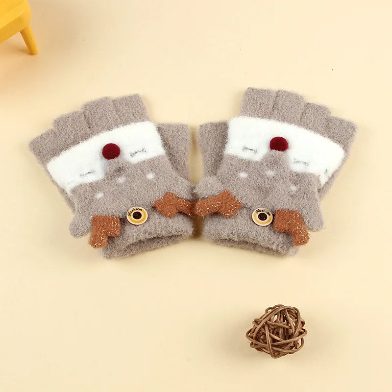 Kids Winter Fleece Gloves | Cozy Plush Mittens for Cold Weather