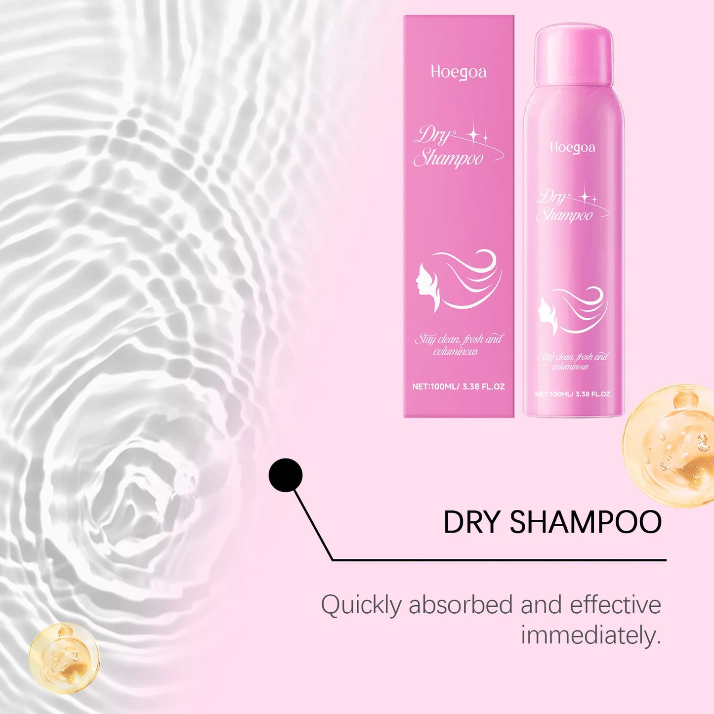 Dry Shampoo Spray | Instant Oil Control & Volume Boost