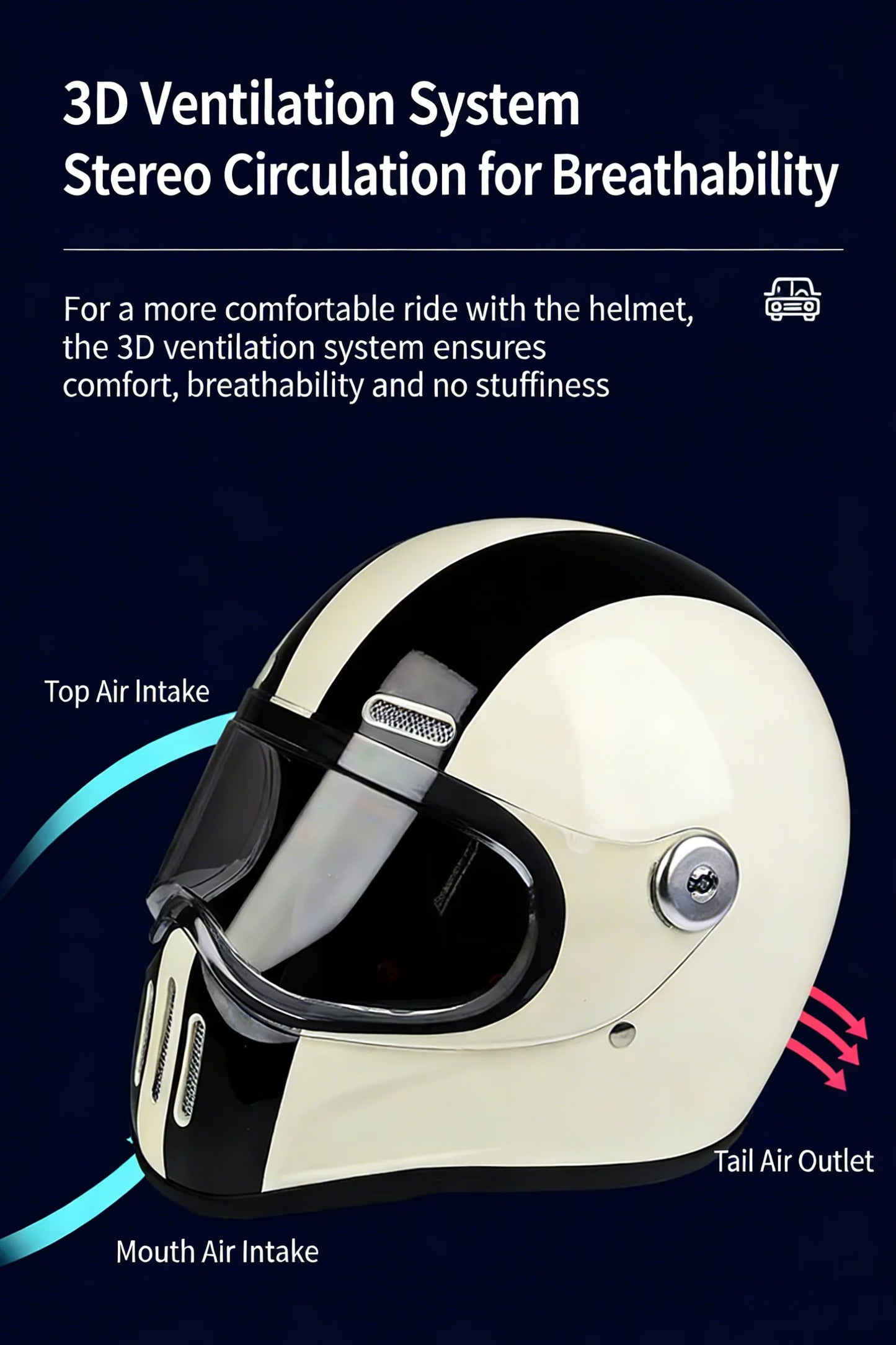 Dual Visor Full Face Motorcycle Helmet | ECE DOT Approved Design