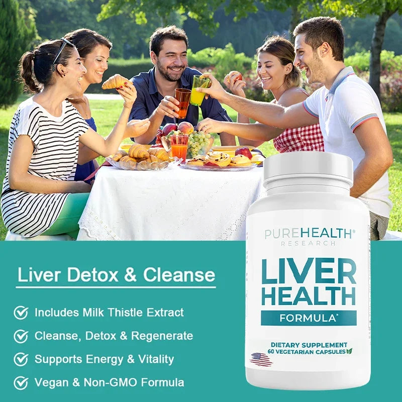 Liver Health Supplement with Milk Thistle, Ginger & Turmeric