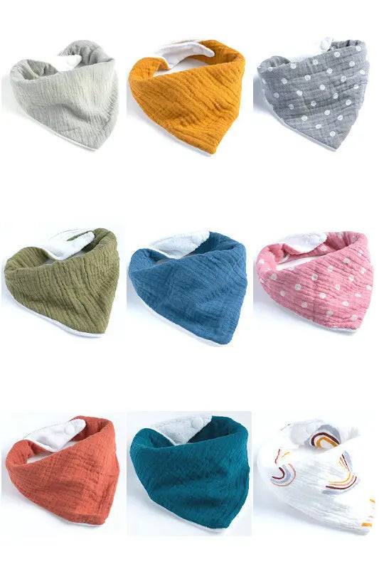 Soft Baby Triangle Scarf | Absorbent Burp Cloth for Newborns