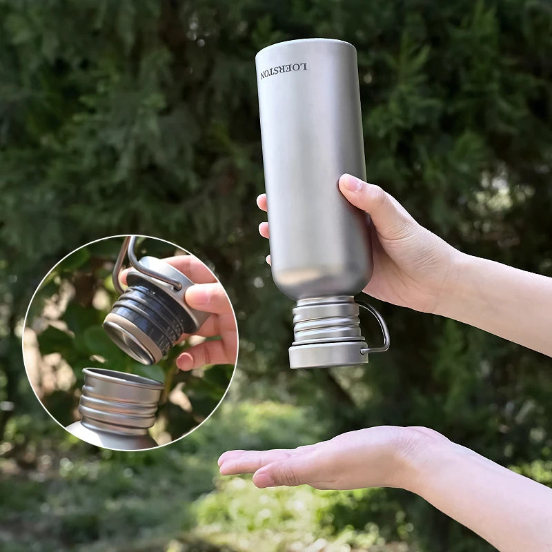 Durable Titanium Water Bottle for Outdoor Adventures | Sports Cycling Hiking