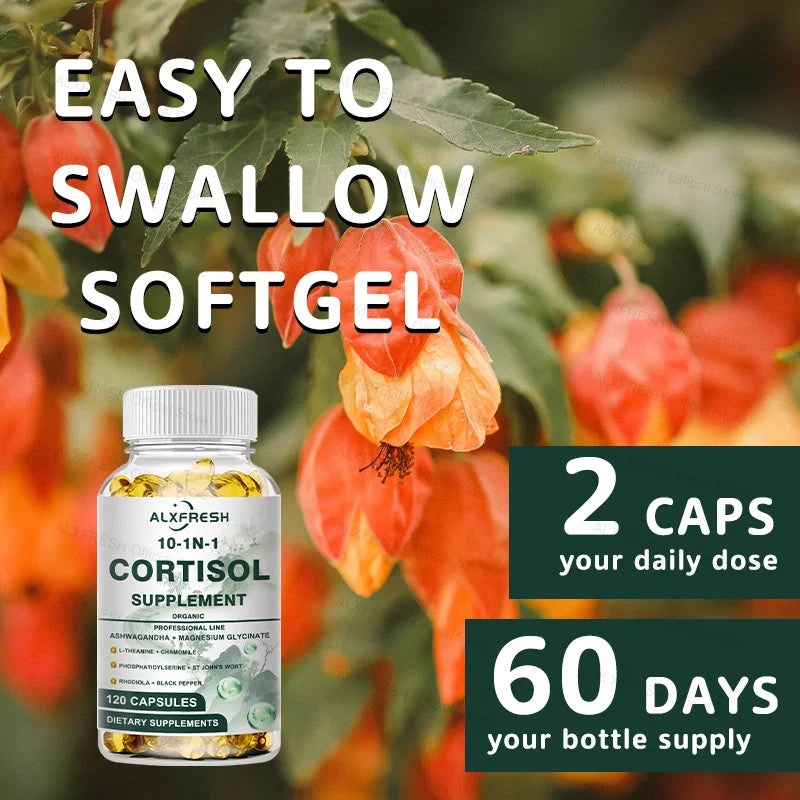 Cortisol Capsules for Relaxation & Sleep Support | Feel Stress-Free